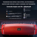 CX 80 - Caixa de Som Portátil Bluetooth com Subwoofer