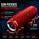 CX 80 - Caixa de Som Portátil Bluetooth com Subwoofer
